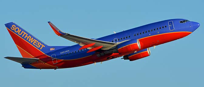 Southwest 737-7H4 N953WN, Phoenix Sky Harbor, October 27, 2017